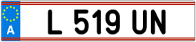 Trailer License Plate